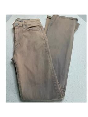 Hudson Pants Women's Size 26 Barbara Coated Moonrock High-Rise Straight Leg